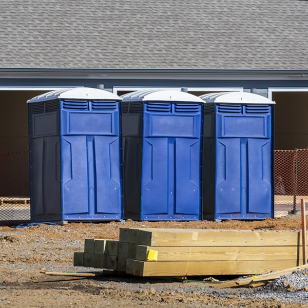 how do you ensure the portable toilets are secure and safe from vandalism during an event in Lake Ann